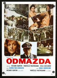 w404 MASSACRE IN ROME Yugoslavian movie poster '73 Richard Burton