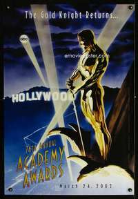 y011 74TH ANNUAL ACADEMY AWARDS one-sheet movie poster '02 Alex Ross art!