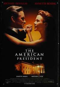 y031 AMERICAN PRESIDENT DS advance one-sheet movie poster '95 Douglas, Bening