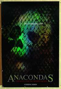 y032 ANACONDAS: HUNT FOR THE BLOOD ORCHID foil teaser one-sheet movie poster '04