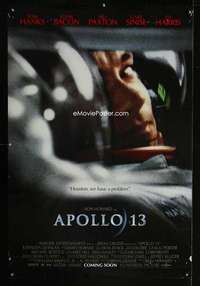 y034 APOLLO 13 DS advance one-sheet movie poster '95 Tom Hanks, Ron Howard