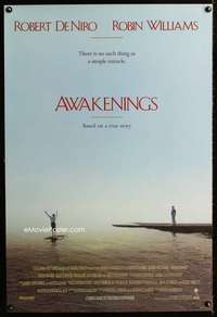 y042 AWAKENINGS DS advance one-sheet movie poster '90 De Niro, Williams