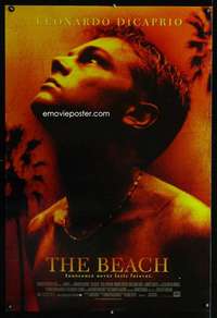 y063 BEACH SS style A one-sheet movie poster '00 Leonardo DiCaprio c/u!
