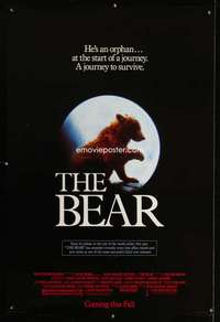 y064 BEAR advance one-sheet movie poster '88 Jean-Jacques Annaud, L'Ours!
