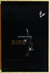 y073 BIRD one-sheet movie poster '88 jazz, Charlie Parker, Clint Eastwood