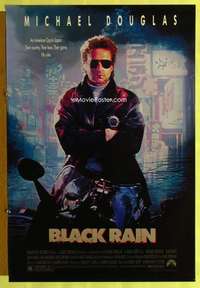 y077 BLACK RAIN one-sheet movie poster '89 Ridley Scott, Michael Douglas