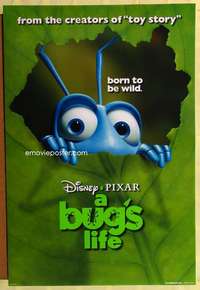 y093 BUG'S LIFE DS ant teaser one-sheet movie poster '98 Disney & Pixar!