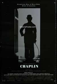 y102 CHAPLIN one-sheet movie poster '92 Robert Downey, Jr. as Charlie!