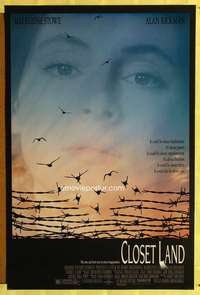 y112 CLOSET LAND one-sheet movie poster '91 Alan Rickman, Madeleine Stowe