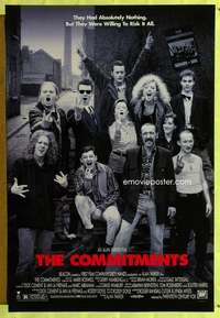 y115 COMMITMENTS one-sheet movie poster '91 Alan Parker, Irish rock!
