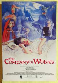 y116 COMPANY OF WOLVES one-sheet movie poster '85 cool Watts werewolf art!