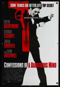 y117 CONFESSIONS OF A DANGEROUS MIND one-sheet movie poster '02 Clooney