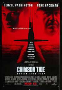 y123 CRIMSON TIDE DS May 12 advance one-sheet movie poster '95Denzel,Hackman