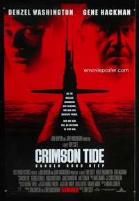 y124 CRIMSON TIDE DS summer advance one-sheet movie poster '95 Washington