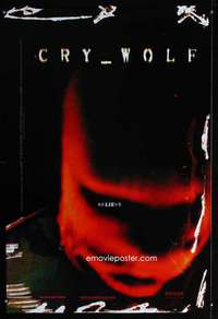 y127 CRY_WOLF DS teaser one-sheet movie poster '05 cool horror image!