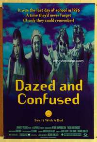 y145 DAZED & CONFUSED DS one-sheet movie poster '93 Affleck, McConaughey