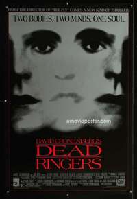 y149 DEAD RINGERS one-sheet movie poster '88 Jeremy Irons, Genevieve Bujold