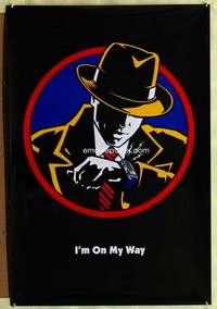y155 DICK TRACY DS On My Way style teaser 1sh movie poster '90 Beatty, !