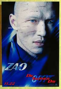 y161 DIE ANOTHER DAY Zao style teaser 1sh '02 close-up of Rick Yune as Zao!