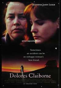 y166 DOLORES CLAIBORNE DS advance one-sheet movie poster '95 Bates, Leigh