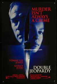 y168 DOUBLE JEOPARDY DS int'l one-sheet movie poster '99 Tommy Lee Jones