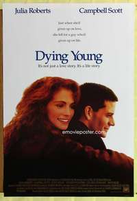 y177 DYING YOUNG DS one-sheet movie poster '91 Julia Roberts, Schumacher