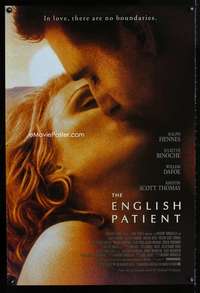 y184 ENGLISH PATIENT one-sheet movie poster '96 Ralph Fiennes, Binoche