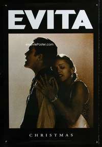 y186 EVITA DS teaser one-sheet movie poster '96 Madonna, Antonio Banderas