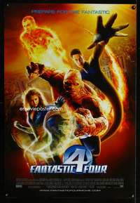 y195 FANTASTIC FOUR DS int'l style C one-sheet movie poster '05 Marvel!