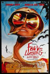 y204 FEAR & LOATHING IN LAS VEGAS DS one-sheet movie poster '98 Johnny Depp