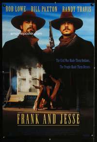 y221 FRANK & JESSE one-sheet movie poster '94 Rob Lowe, Billy Paxton
