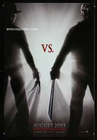 y222 FREDDY VS JASON DS teaser one-sheet movie poster '03 ultimate battle!