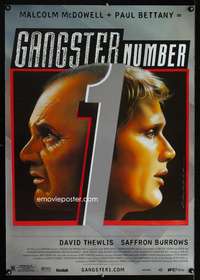 y230 GANGSTER NUMBER 1 DS one-sheet movie poster '00 McDowell, Bettany