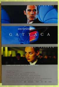 y231 GATTACA DS one-sheet movie poster '97 Ethan Hawke, sexy Uma Thurman!