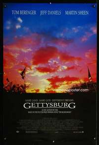 y233 GETTYSBURG DS one-sheet movie poster '93 Berenger, Daniels, Civil War!