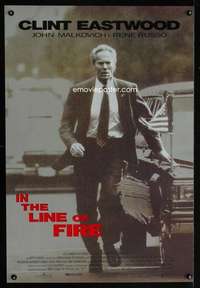y296 IN THE LINE OF FIRE SS one-sheet movie poster '93 Clint Eastwood