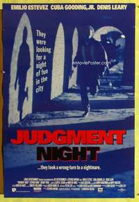 y320 JUDGMENT NIGHT int'l one-sheet movie poster '93 Emilio Estevez, Gooding