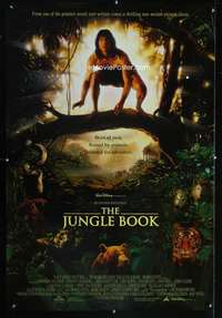 y321 JUNGLE BOOK DS one-sheet movie poster '94 Disney, Jason Scott Lee
