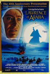 y339 LAWRENCE OF ARABIA DS one-sheet movie poster R2002 David Lean classic!