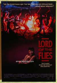 y357 LORD OF THE FLIES one-sheet movie poster '90 William Golding