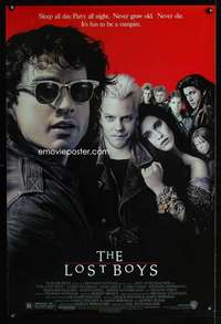 y359 LOST BOYS one-sheet movie poster '87 Kiefer Sutherland, Corey Feldman
