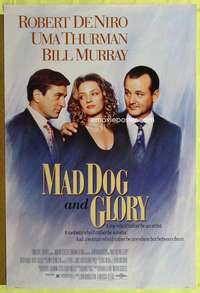 y363 MAD DOG & GLORY one-sheet movie poster '93 De Niro, Thurman, Murray