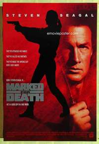 y370 MARKED FOR DEATH one-sheet movie poster '90 tough guy Steven Seagal!