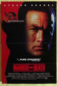 y371 MARKED FOR DEATH DS int'l one-sheet movie poster '90 Steven Seagal