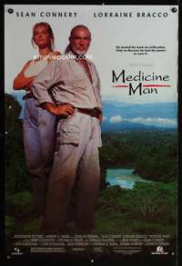 y378 MEDICINE MAN SS one-sheet movie poster '92 Sean Connery, Bracco