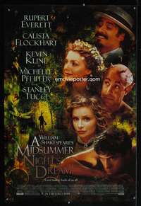 y387 MIDSUMMER NIGHT'S DREAM DS advance one-sheet movie poster '99 Pfeiffer