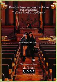 y412 MY COUSIN VINNY SS one-sheet movie poster '92 Joe Pesci, Marisa Tomei