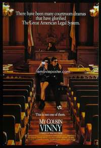 y411 MY COUSIN VINNY DS one-sheet movie poster '92 Joe Pesci, Marisa Tomei