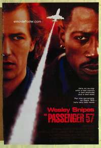 y441 PASSENGER 57 one-sheet movie poster '92 Wesley Snipes, Bruce Payne