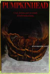 y473 PUMPKINHEAD one-sheet movie poster '88 Stan Winston, cool horror art!